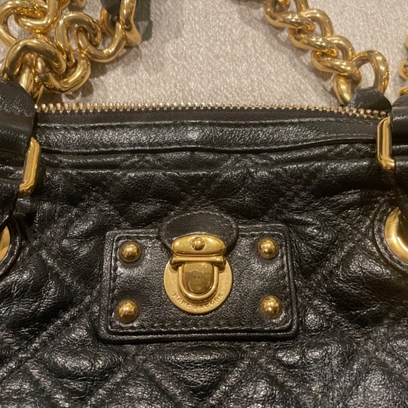 MARC JACOBS Karlie Quilted Leather Satchel – Gold Hardware, Authentic - Picture 3 of 7